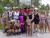 Photo moment with new beach friends