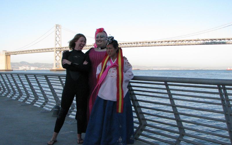 Jenny, Rev. Faye and Me at Pier 1