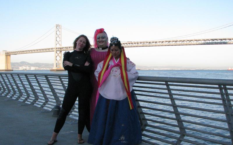 Jenny, Rev. Faye and Me at Pier 1