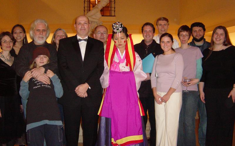 Photo moment with friends and staff of the Museum